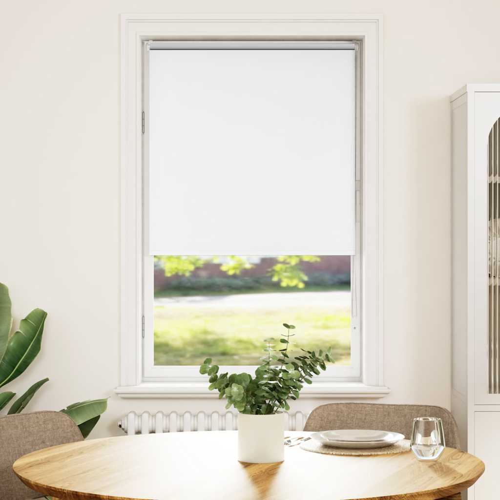 Roleta Zaciemniająca Biała 70X130 Cm Szerokość Tkaniny 65,7 Cm