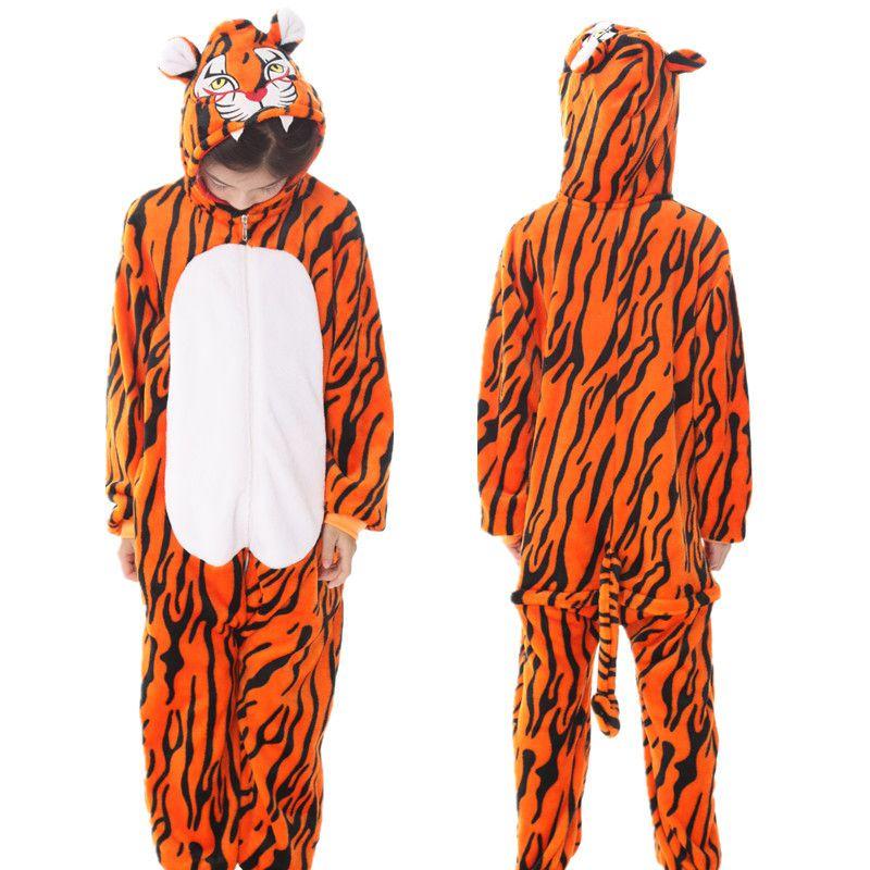 Pijamale Flanel Animal Copii Cosplay Drăguț Onesie Haine de Dormit Petrecere Acasă Haine de Lounge