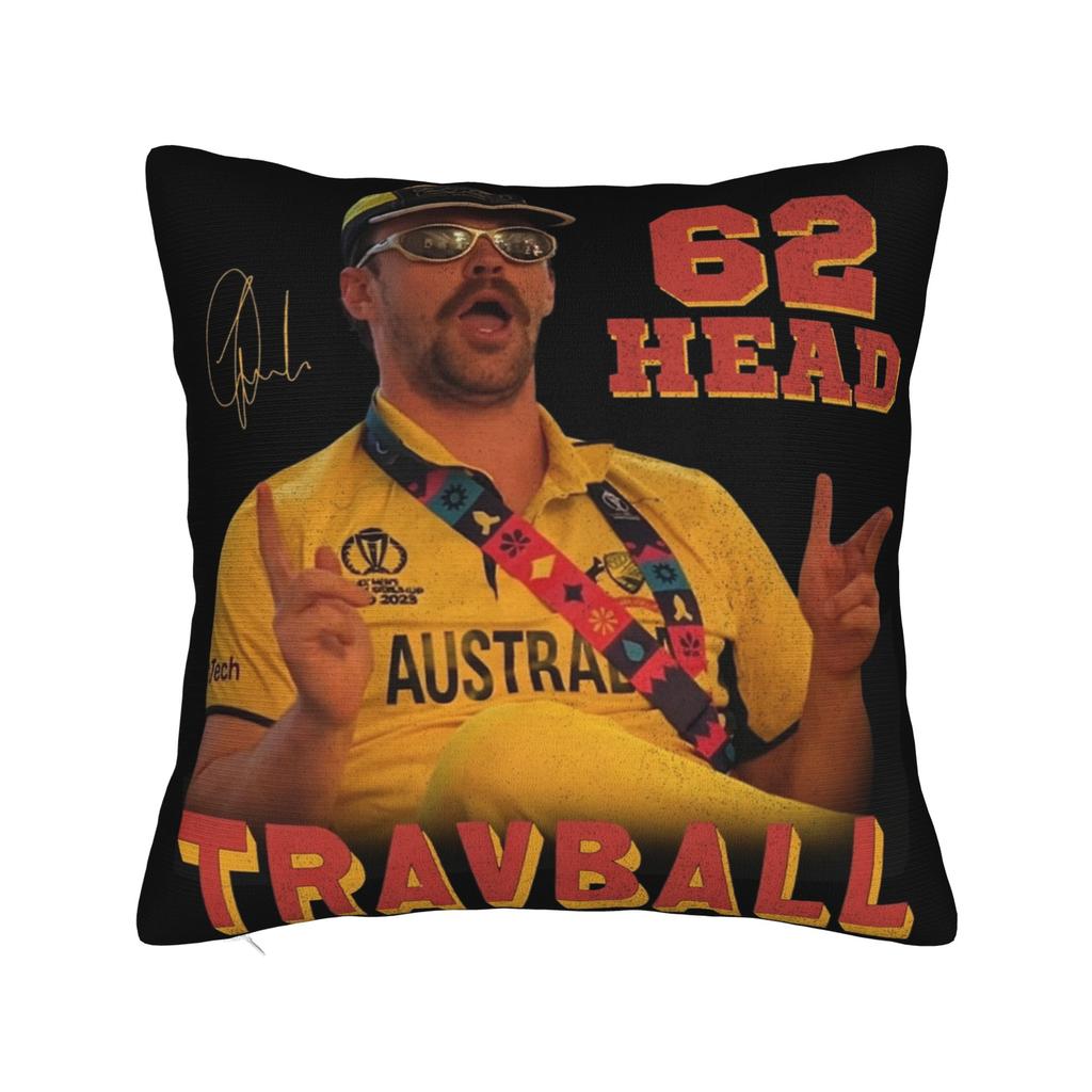 Travball Travis Head Kissenbezüge Merch Bedruckter Kissenbezug Deko Kissenhülle Schlafzimmer Mehrere Größen
