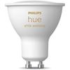 Ampoule Connectée - PHILIPS HUE - GU10 - Lumière Blanche Réglable - Bluetooth - Contrôle Vocal