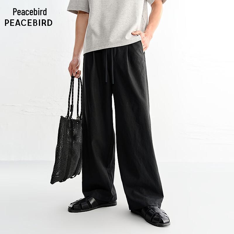 PEACEBIRD Men s Drawstring Casual Pants 32