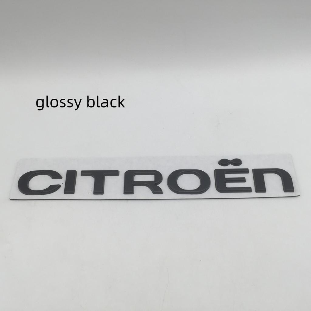 1pcs 3D metal for Citroen Car letters Front Hood Emblem Bonnet Sticker Rear tail Trunk Badge Decal Styling auto accessories