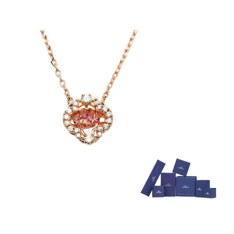 Swarovski Crystal-embellished Pendant Chain F (One Size Fits All)-Original brand box розовый