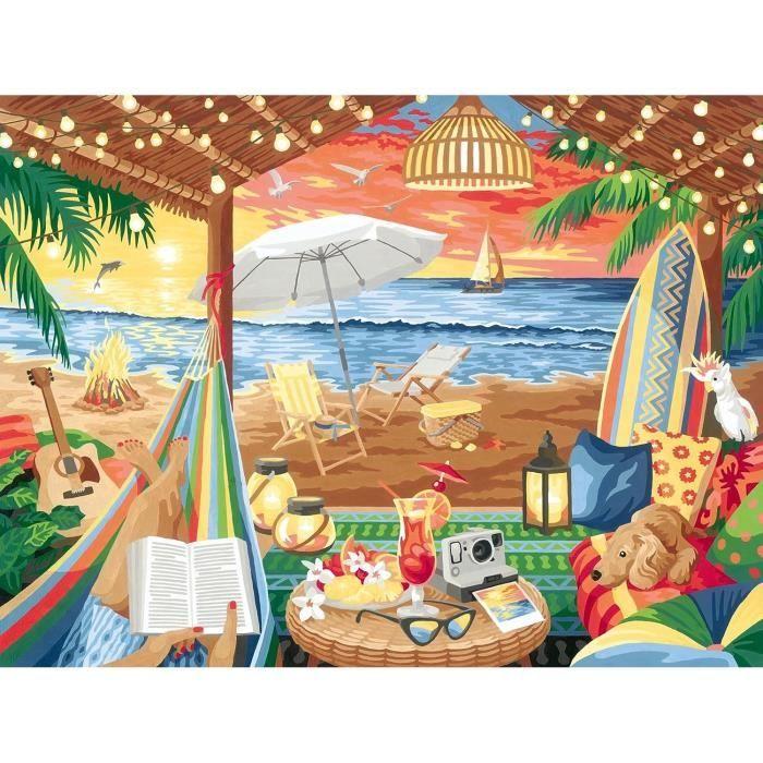 Creart 30x40 cm - cozy cabana - série b numéro d'art - 00020276 - dès 12 ans