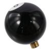 Black Ball Shift Knob Acrylic 5 6 Speed Gear Shifter Knob Round 2.1*2.1inch 8-Shaped Manual Shift Handle 3 Adapters