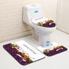 Christmas Bathroom Floor Mat Toilet Three-Piece Set