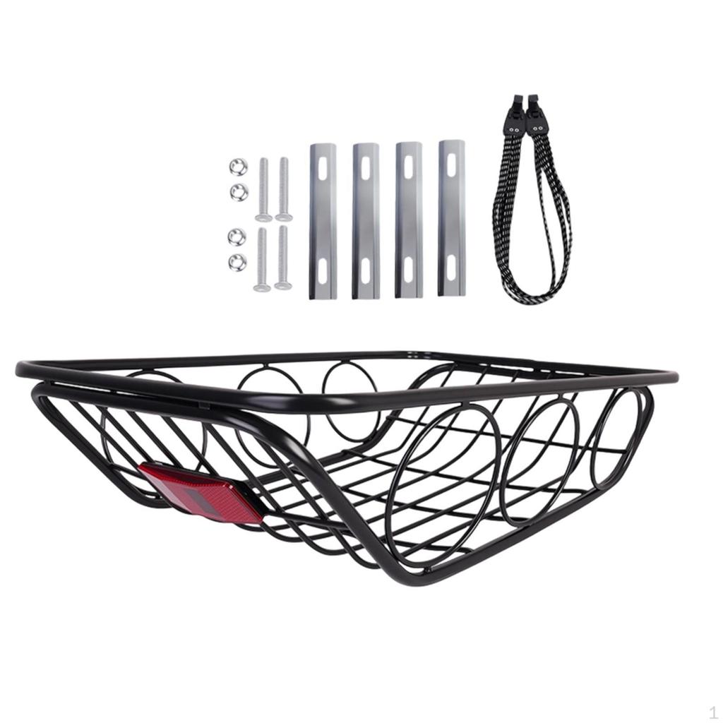 Rear Basket Cargo Carbon Steel Easy to Install Luggage Storage Organizer Dogs Carrier for