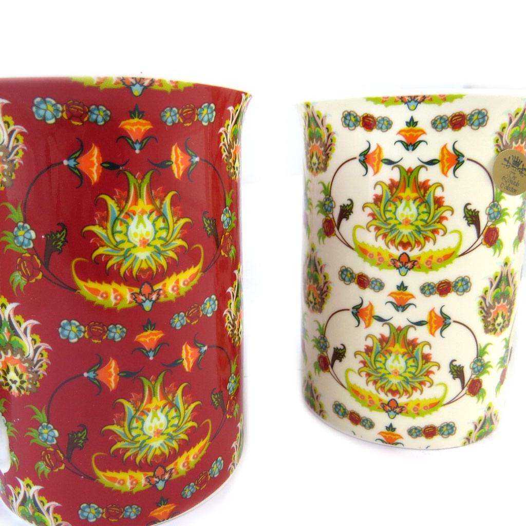 Les Trésors De Lily [N9643] - Dárková sada z béžově červeného porcelánu „Constantinople“ (2 hrnky)