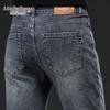 Zengzhi Men's Loose Straight Leg Business Casual Jeans