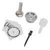 Coffee Capsule Stainless Steel Reusable 230ML Coffee Capsule Pod with Amper Spoon Brush Stickers Sealing Loop for Home