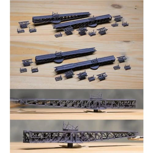 Bunker Studio 1/350 Japanese Yamato Kure Type 2 Launch Vehicle & Runway Plastic Model Parts BSTIJN35110