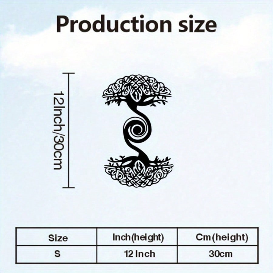 Винтажное кельтское Древо Жизни Кованое Железо Настенное Искусство Декор для Помещений и Улицы разноцветный