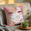 Cushion Cover Washed Linen Soft Breathable Decorative Case for Sofa Home Pillow Cover My DDress Up Darling Anime