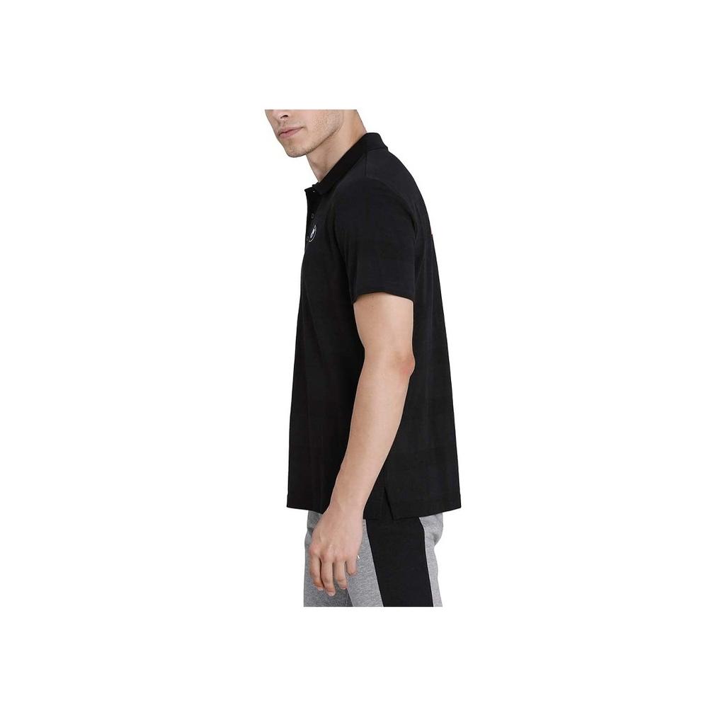 Puma BMW Motorsport Series Logo Polo Shirt Men Tops Black 598005-01