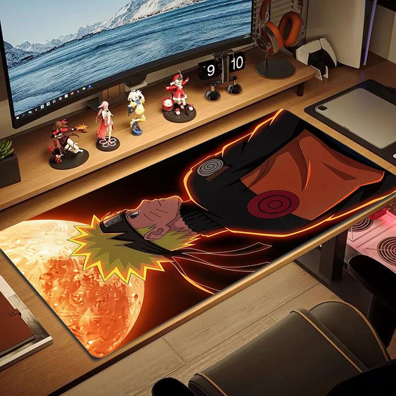 Naruto Uzumaki Mouse Pad, Large Gaming Desk Mat, Non-slip XXL Mousepad for Laptop & Tablet, Mini PC Playmat with Stitched Edges