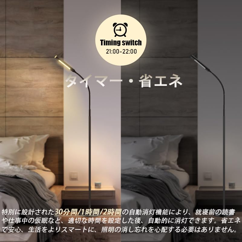 [Neu für 2025]: [Doppellichtquellen-Design] Stilvolle 12W Stehlampe mit indirekter Beleuchtung, stufenloser Dimmung, 10 Farbtemperatureinstellungen, Fernbedienung