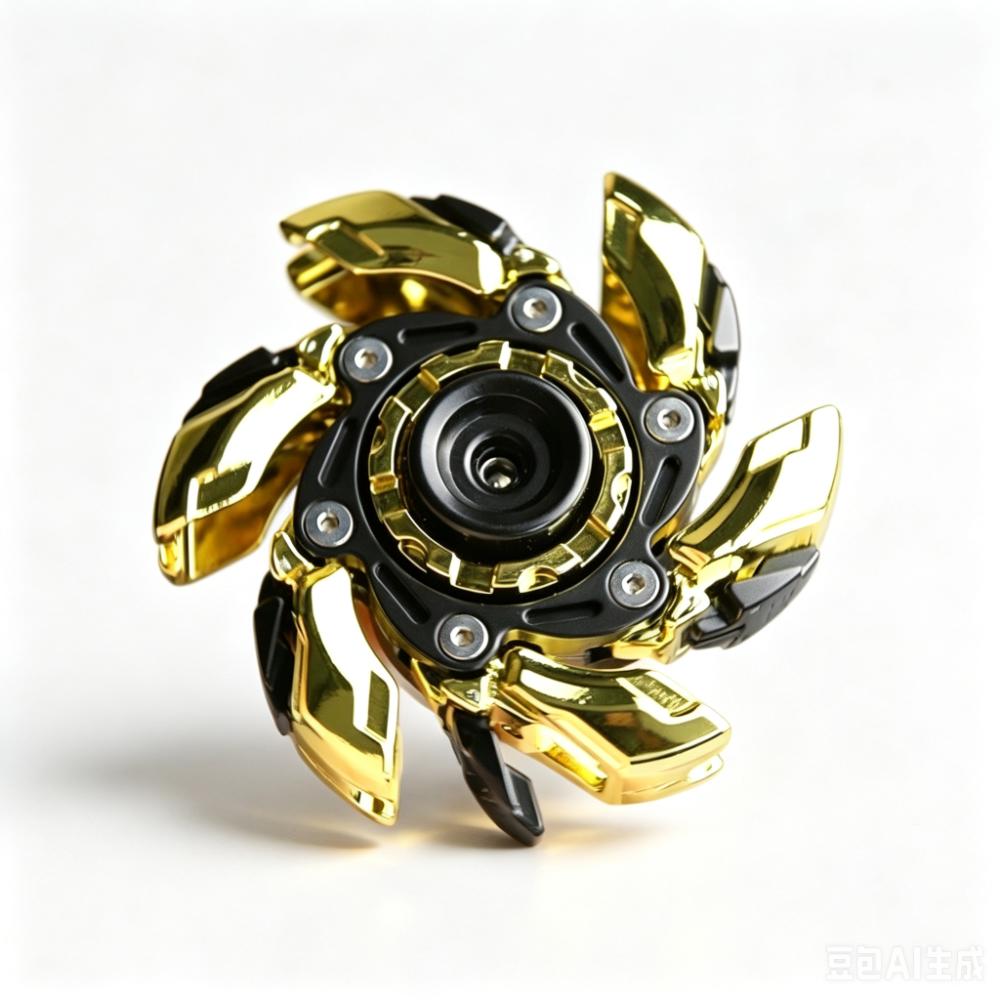 Mood Buster Mechanical Fidget Spinner Premium Alloy Deformable Gyro Smooth Spin Magnetic Metal Spinning Office Relaxation
