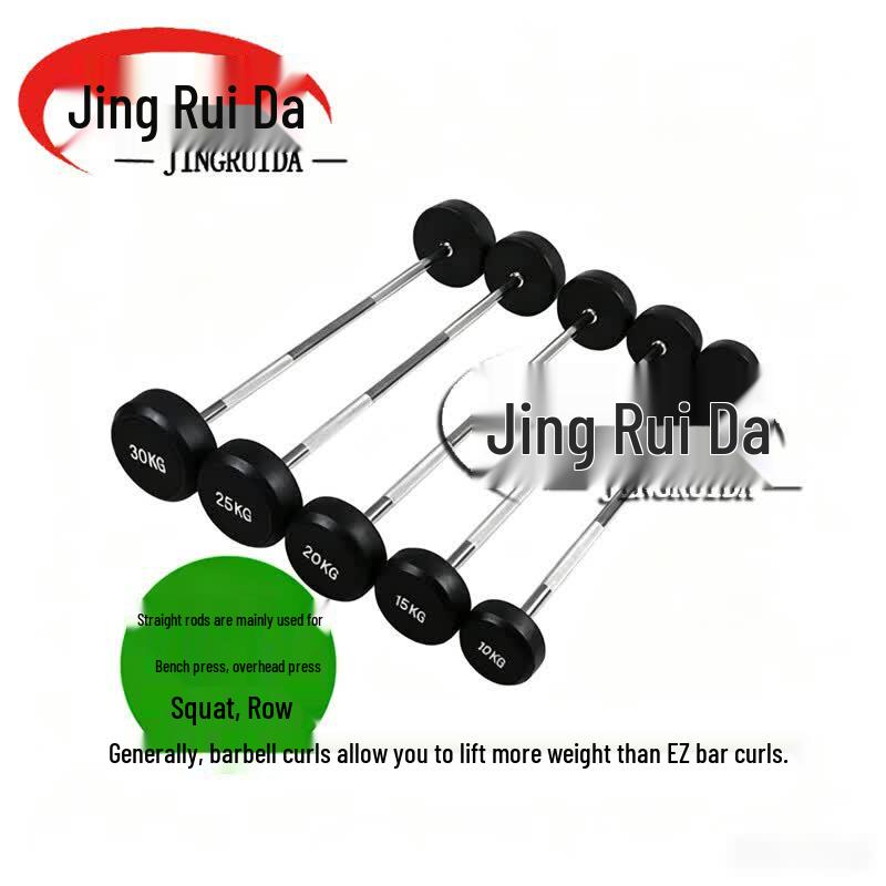 JINGRUIDA Coated Fixed-Weight Barbell