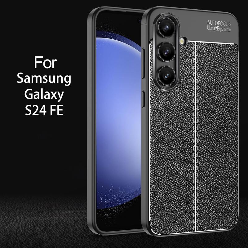 

Чехол для Samsung Galaxy S24 FE Чехол для Samsung Galaxy S24 FE Оригинальный чехол из ТПУ с защитой от ударов и искусственной кожи для телефона Samsung Galaxy S24 FE For Galaxy S24 FE чёрный