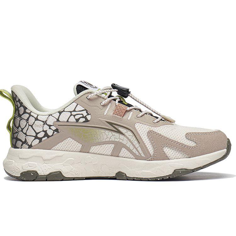 Li Ning Kids Zhixing Lite 2.0 Shock Absorption Non-Slip Low-Top Running Shoes Kids running shoes Gray White YKFT056-5