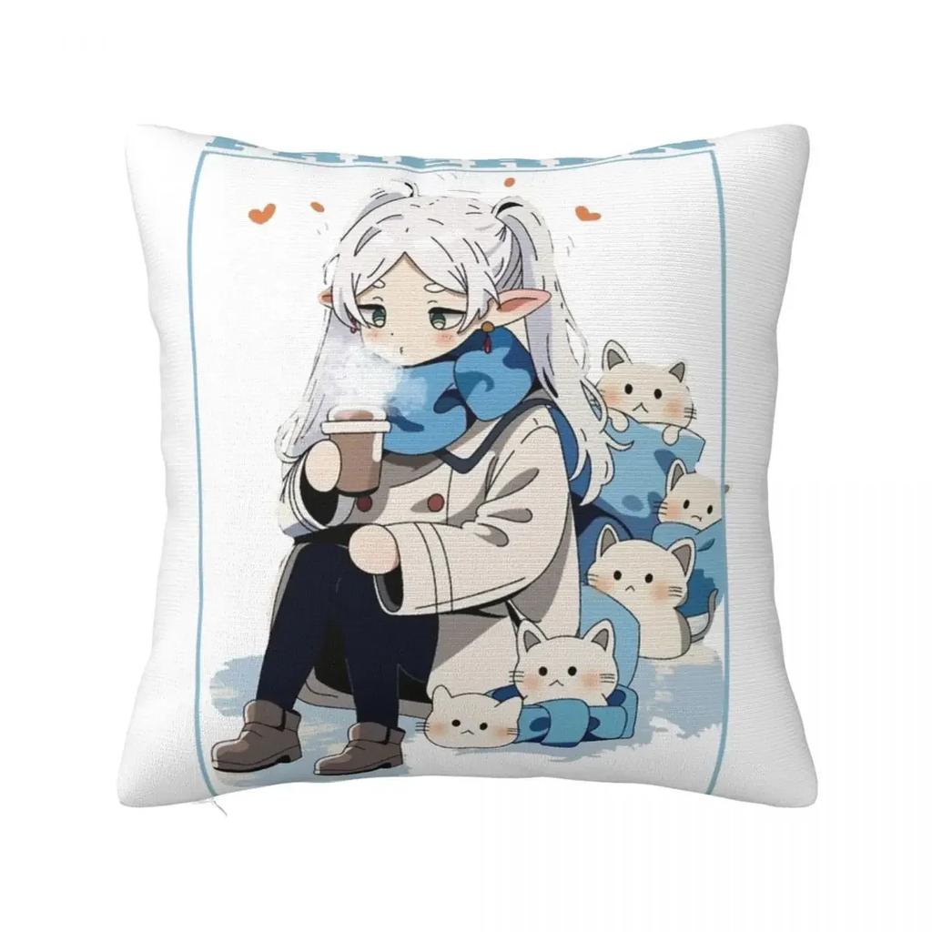 Frieren Eyes Sousou No Frieren Pillowcase Polyester Cushion Cover Gift Pillow Case Cover Home Square