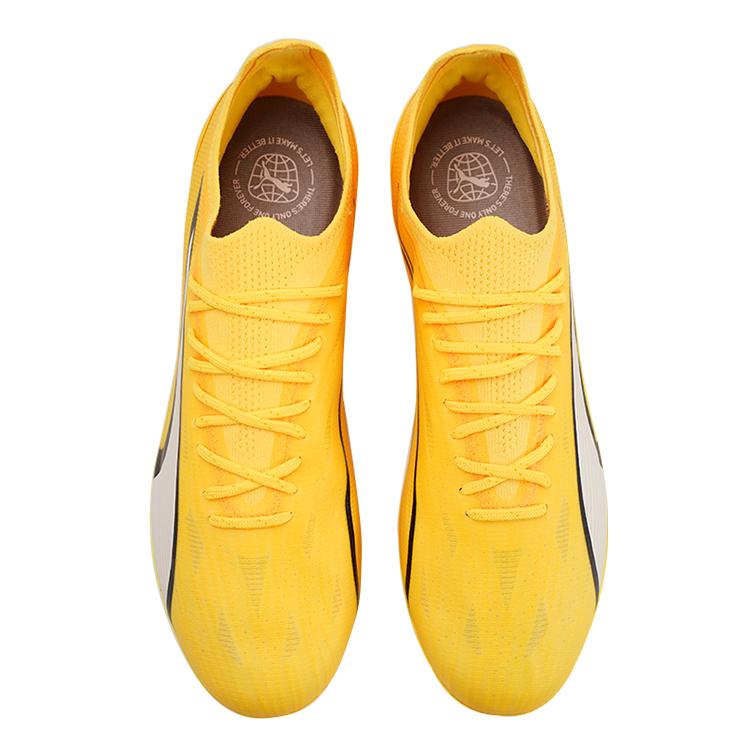 Puma Ultra Ultimate Simple Versatile Mg (Rubber Short Stud) Soccer Shoes Men Soccer Shoes Bright-Yellow 107506-04