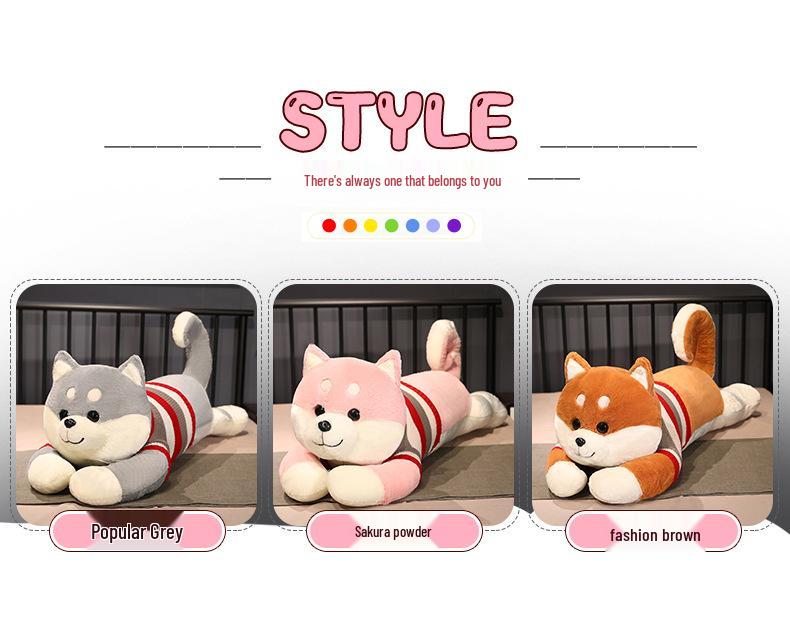 Giant Shiba Inu Plush Dog Toy - Sleeping Puppy Hugging Pillow Gift