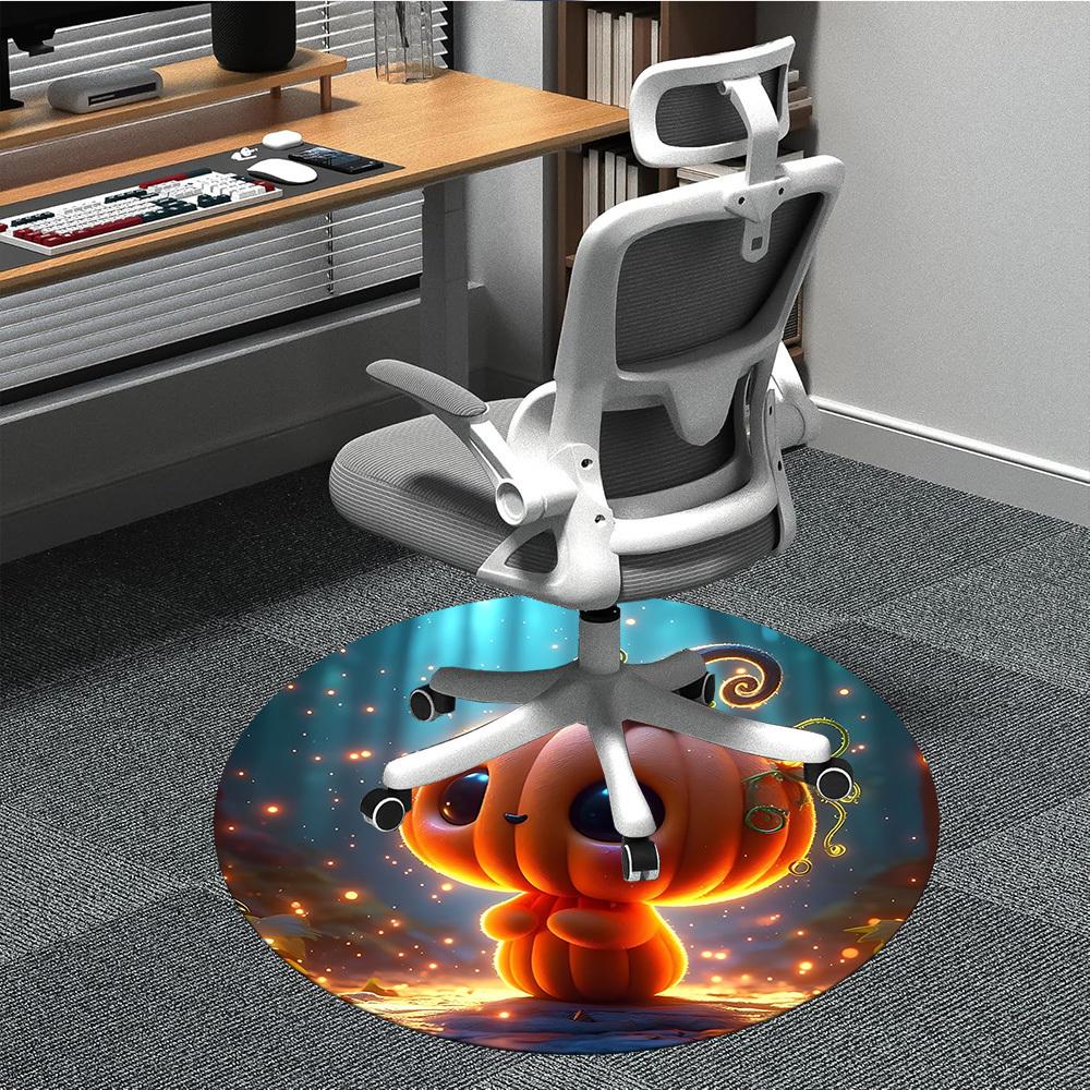

1pc Pumpkin Plush Toy Chair Carpet for Office, Soft Flannel Throw Mat, Perfect for Office,Holiday Party Decoration Choice yy251113200 80cm by 80cm
