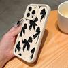Ins Black Bow iPhone14promax Mobile Phone Case Apple 13 All-inclusive 12/11 Fashion 15/16 Women's 7