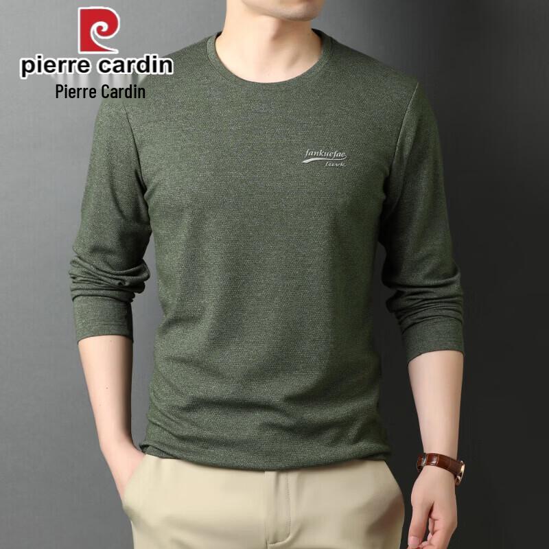 Pierre Cardin Men's Long Sleeve Round Neck Casual T-Shirt