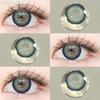 FUNSACHY 1 pár přírodně hnědých kontaktních čoček pro oči velké černé oči čočky korejská krása šedé zornice módní barevné oční kontakty