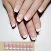 White Flowers Fake Nials Long Square Press On Nails Fashion Nail Tips DIY