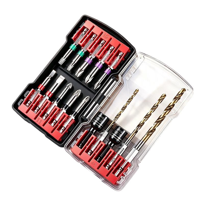 15PCS Impact Driver Bit Set Universal Magnetic Hex Shank Screwdriver Bits for Power Drill Multi-scenario Repair Use