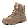 New Velvet Military Boots Men's Thickened Warm Outdoor Off-road Camping Adventure Hiking Overalls Hiking Shoes