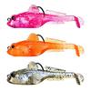 2 Stück 12g Gewicht Silikon Goby Köder Jig Haken Sinkender Weichköder Swimbaits Swimbait Angeln