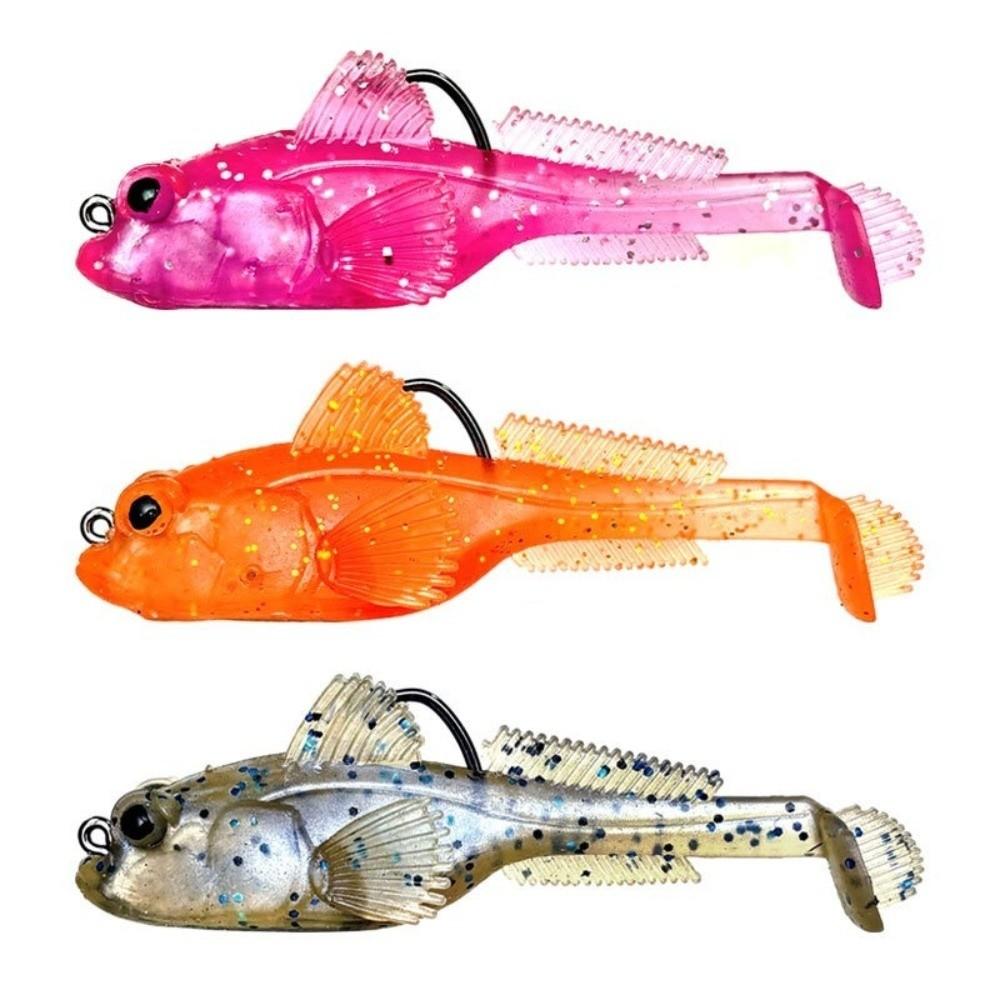 2 Stück 12g Gewicht Silikon Goby Köder Jig Haken Sinkender Weichköder Swimbaits Swimbait Angeln