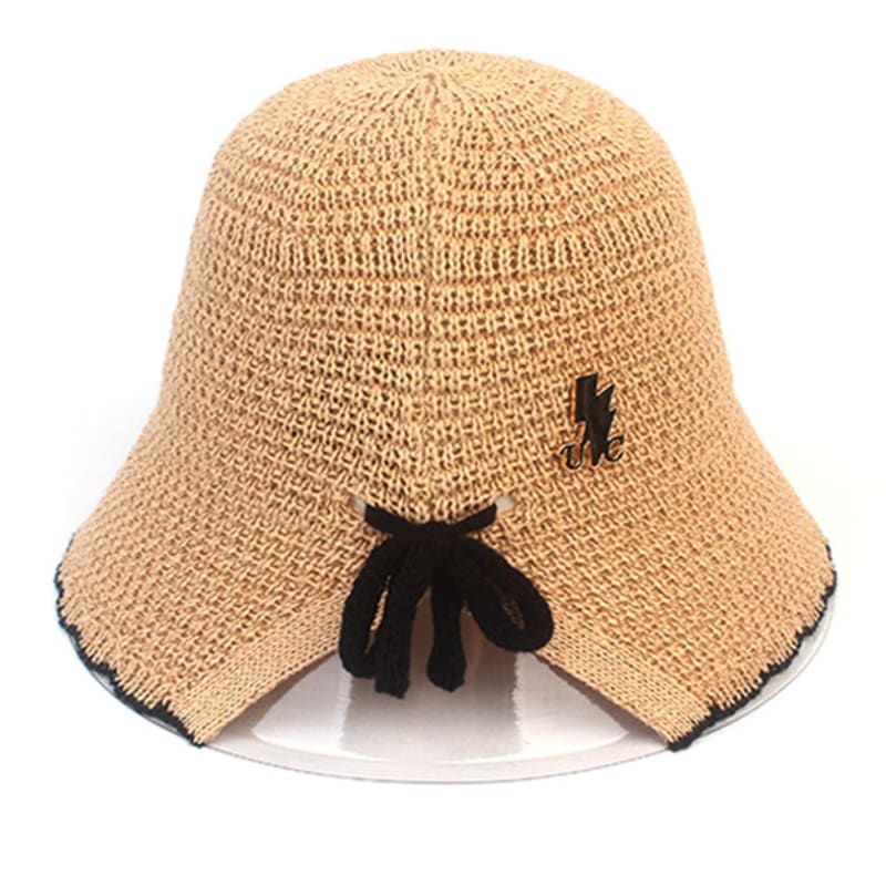 Universal chemistry Summer Beige Edge Backopen Bucket Hat