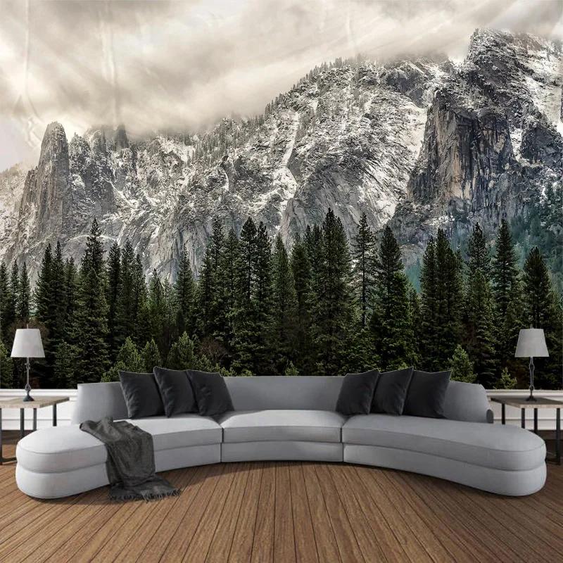 

Природный пейзаж Гобелен Настенный гобелен Большое Дерево Печать Ткань Богемная Мечта Комната Прекрасна 100x75cm