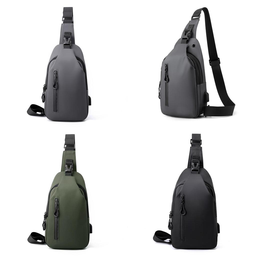 Mens Leather Material Crossbody Bag With Waterproof Design For Daily Use