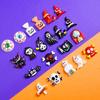 10Pcs Halloween Resin Flat Accessories Bat Back Cute Ghost Burst Skull Witch Mini Eyeball Ornament Mixed