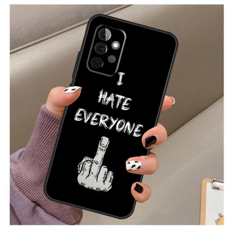 Cartoon Middle Finger For Samsung Galaxy A53 A33 A23 A13 A14 A24 A34 A54 A52 A32 A22 A12 A51 A71 A25 A15 Case