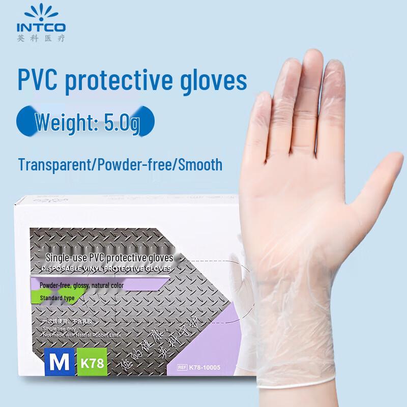 

INTCO Medical Disposable PVC Gloves L