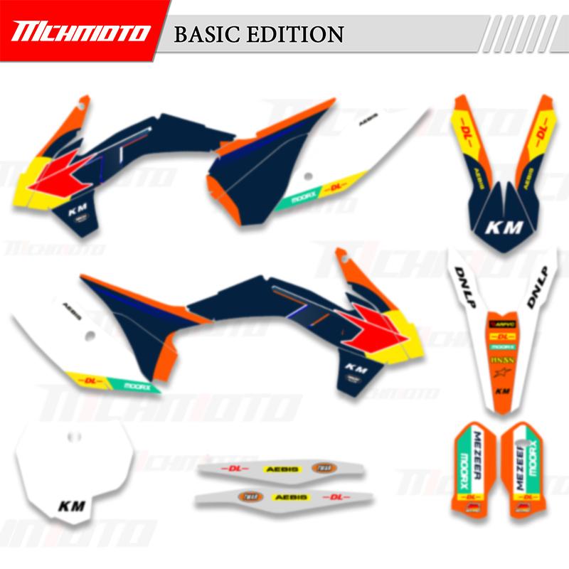 MCHMFG for KTM 125 250 300 350 450 SX SXF 2011-2025 EXC XCW 2012-2026 Motorcycle Graphics Backgrounds Decals Stickers Kits