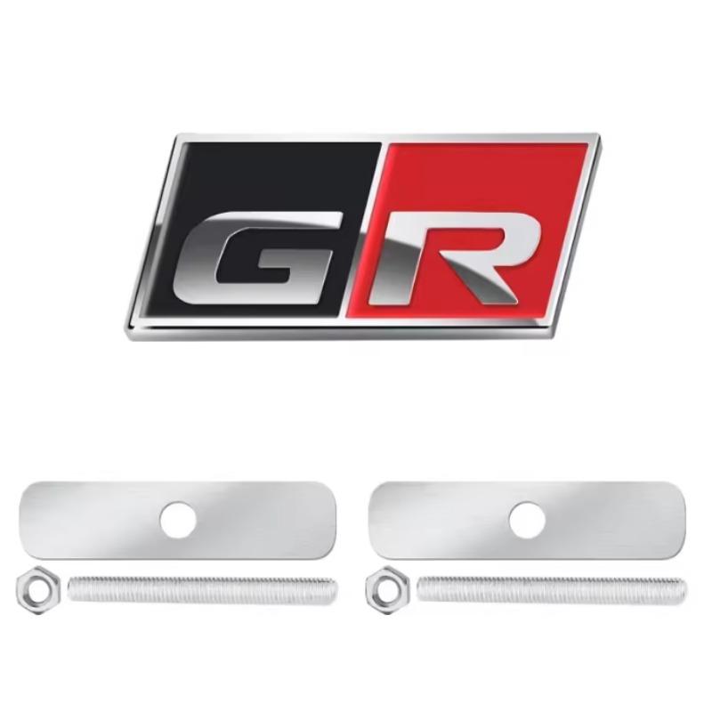 

1PC Car Front Hood Grille Emblem Badge Auto Side Fender Decal Sticker for HV YARiS RZ RC RS Prius Alphard Avensis Prius Verso Crown Yaris GR Front Grill Badge срібний