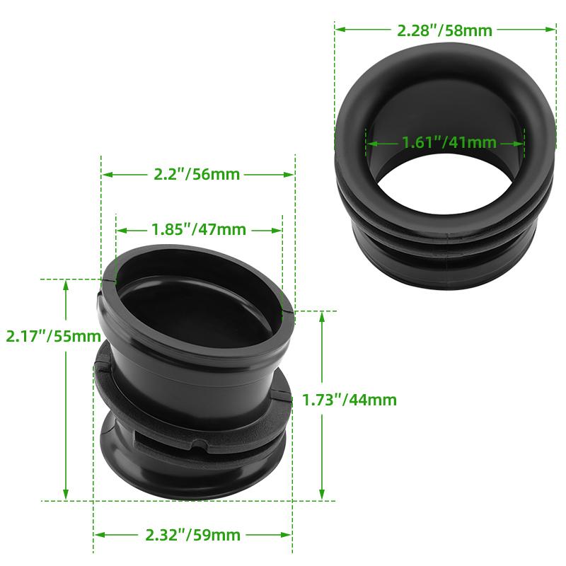 4 PCS Motorcycle Joint Air Cleaner Rubber For Kawasaki ZL 400 ZR 400 ZX 400 ZX 500 ZL 600 ZX 600 ZR 550 ZR 750 Zephyr Eliminator