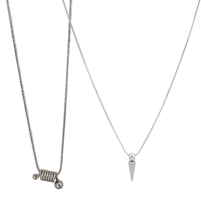 Fashion Spring Spike Pendant Necklace Adjustable Choker Simple Collar Necklace Party Jewelry Hip Hop Clavicle Chain