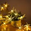 Colorful Dragonfly Solar String Lights Outdoor Waterproof Dragonfly Lights Festival Night Lamp Patio Garden Wedding Decoration