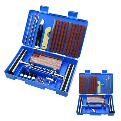 Kit de reparación de pinchazos de automóviles Kit de tapón de reparación de neumáticos Kit de parche resistente y eficaz Tapón de cuerda con mango en T sin cámara Herramientas de desmontaje de automóviles