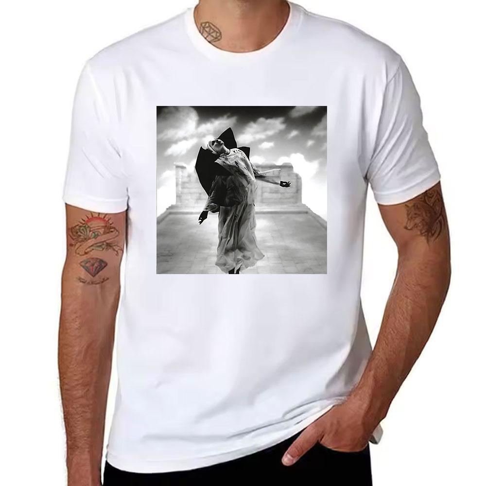 Unisexs Cotton Short Sleeve Tshirt With Surreal Dark Art Print Loose Fit Casual Tee For Daily Wear And Street Style