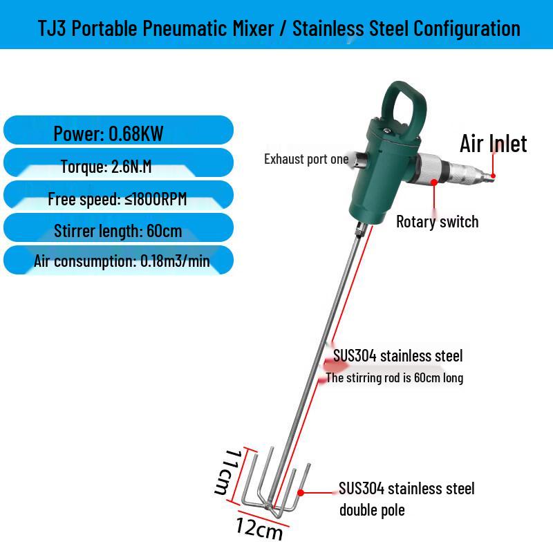 Rongyu TJ3 Pneumatic Paint Mixer